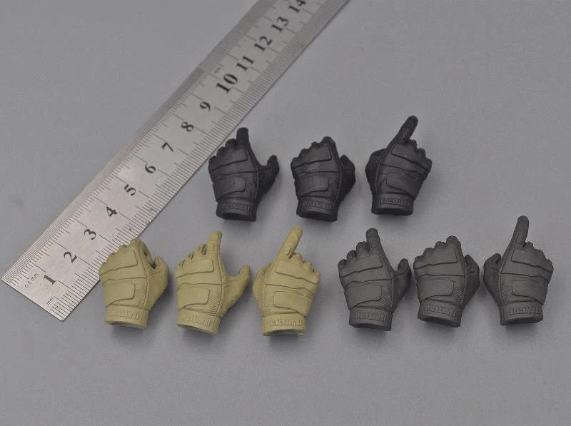 

Best Sell Scale 1/6th 4 Colors Hand Models Special Army Soldier Can Suit Mostly 12 inch Doll Figures Collection