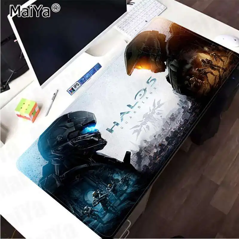 Maiya Новые поступления Halo 4 прочный резиновый коврик для мыши резиновый ПК компьютерный игровой коврик для мыши - Цвет: Lock Edge 40X90cm