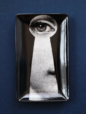 4 Винтажный декоративный поднос Fornasetti, керамический поднос, тарелка для фруктов и конфет, Кисть для макияжа, поднос для очков, Домашний Настольный Декор, аксессуары - Цвет: 4