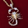 Animal Scorpion Pendant Necklace Men's Women Hip Hop Jewelry 3