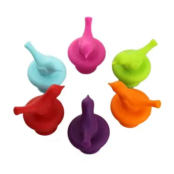 

Little Bird Wine Bottle Stopper Ran Color Set of 6