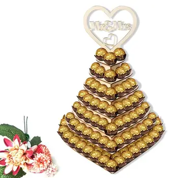 

7 Tier Cake Display Stand Round Macaron Tower Cake Stand Plywood Tray Display Rack Wedding Birthday Cake Decorating Tools