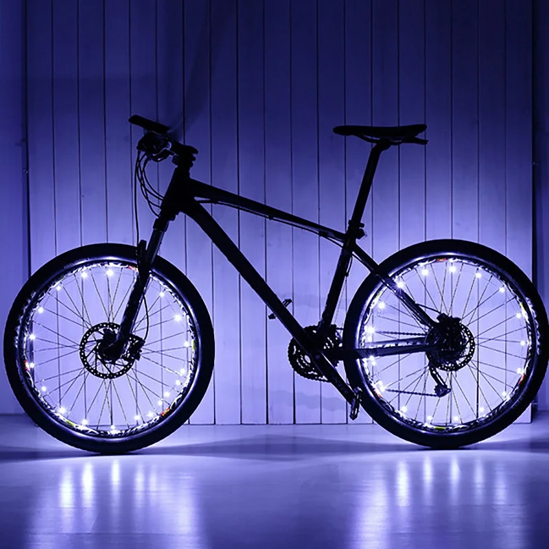 Leadbike Аксессуары для велосипеда водонепроницаемый 20 Led цветная подсветка колес велосипеда спица