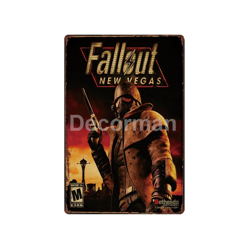 [DecorMan] Fallout напиток металлические знаки на заказ картинки на металлической табличке декор для паба LT-1763 - Цвет: LA-3707