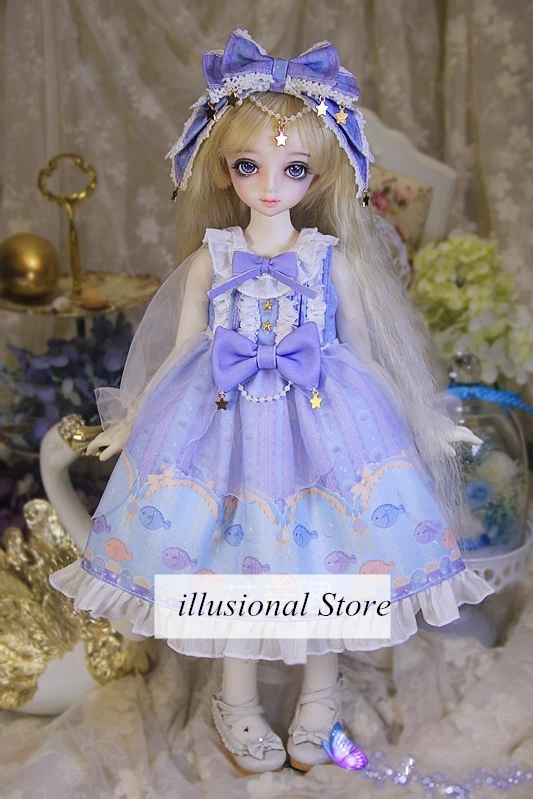 BJD Одежда для кукол Лолита платье для 1/4 MSD bjd куклы аксессуары