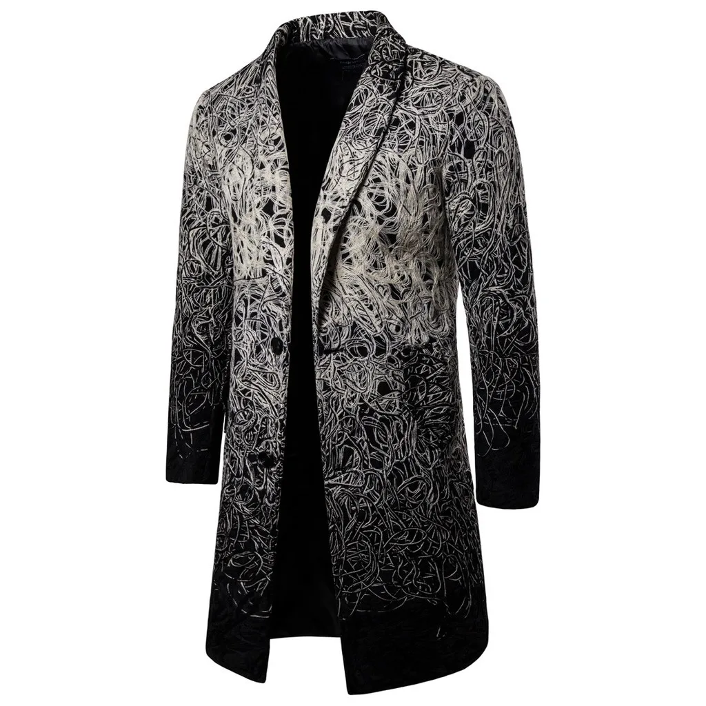JAYCOSIN мужская куртка Chaqueta Hombre, осенняя мода, повседневный Тренч, длинная мужская куртка с длинным рукавом, верхняя одежда, куртки, пальто, 19AUG29