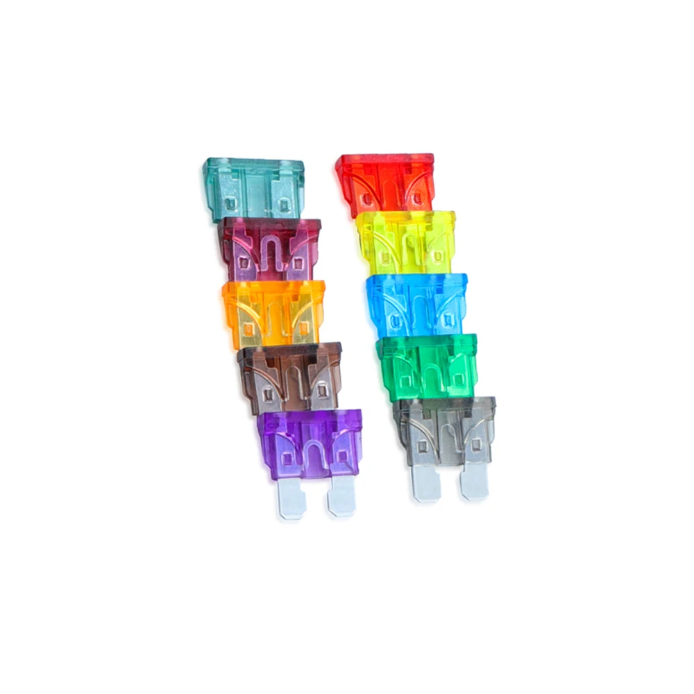 Small Size Medium Size Standard Car Auto Blade Fuse 50Pcs/Lot 1A-40A Automotive 1A 2A 3A 5A 7.5A 10A 15A 20A 25A 30A 35A 40A