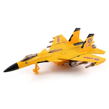 

Children Sliding Aircraft Alloy with Light Sound Pull Back J15 Fighter Model Toy Vehicles Diecast Airplanes Toys Christmas Gift