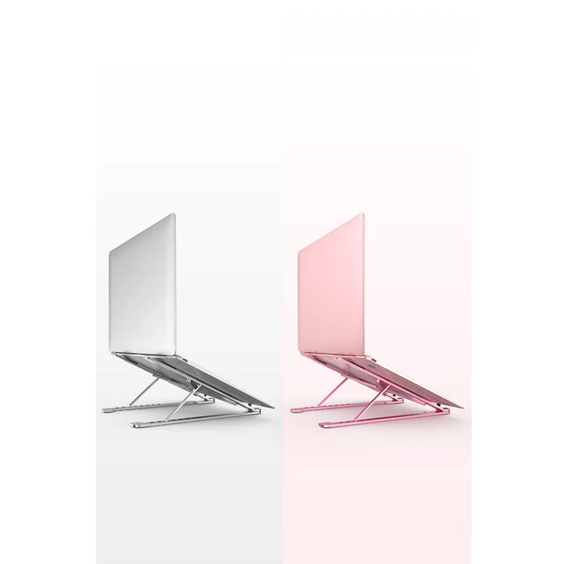 Laptop Stand Portable Height Adjustable Aluminum Alloy Foldable for Notebook Desktop Ventilated Cooling Holder Folding Ultra