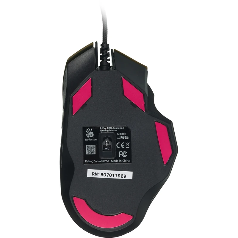 Мышь A4 Bloody J95 рисунок оптическая(5000dpi) USB2.0 игровая(9but