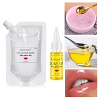 DIY Clear Lip Gloss Base Oil 100ml Oilve Oil Moisturizing Transparent Base Gel Lip Gloss Base Handmade Liquid Lipstick Material 1