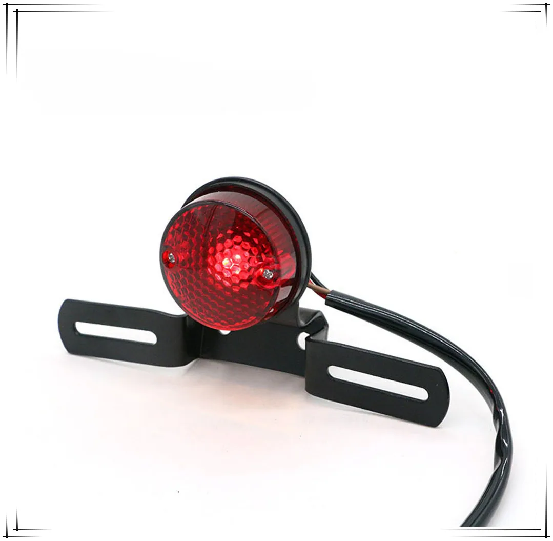 

Rear Tail Brake Stop Light Lamp Taillight Bulb for Harley Chopper Bobber Custom Sportster XL 883 1200 Cafe Race License Plate