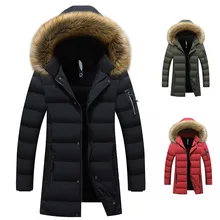 

Hooded Winter Jacket Men Thick Warm Parka Men Black Jacket And Coat Long Style Jacket Fur Collar Windproof Overcoat 8xl