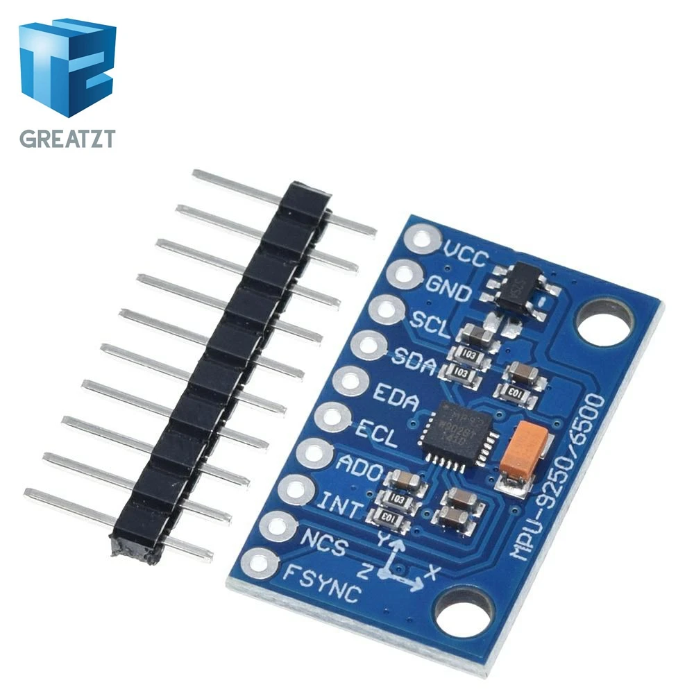 1 комплект SPI IIC/iec GY-9250 MPU 9250 MPU-9250 9-Axis Attitude+ гироскоп+ акселератор+ магнитометр Модуль датчика MPU9250 3-5 в питание