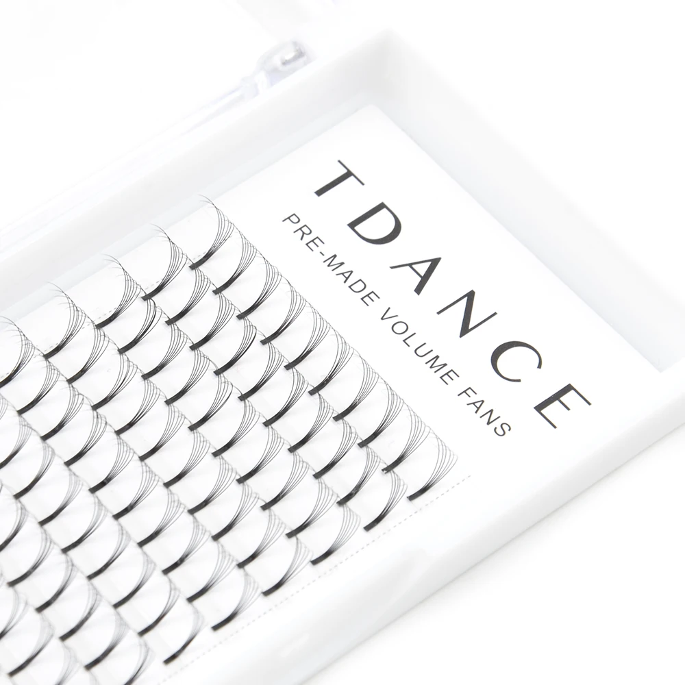 TDANCE длинные Стволовые готовые вентиляторы 3D 4D 5D 6D термоклеящиеся ресницы русский объем Faux норка наращивание ресниц инструменты для макияжа