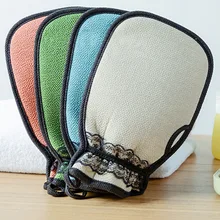 Банное полотенце двухстороннее тусклый лак потертые перчатки для спины принадлежности для ванной устойчивые к усадке кружево трение обеззараживание банное полотенце