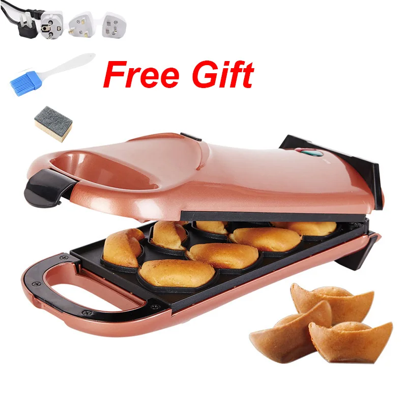 

220V Electric multifunctional cartoon waffle nut cake maker Automatic non-stick muffin pancake baking machine Crepe maker