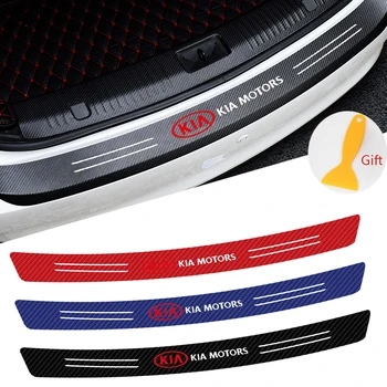 

Car Styling Tail Trunk Bumper Protection Carbon Fiber Sticker For KIA K2 K3 K5 Sorento Sportage Rio Car decoration accessories