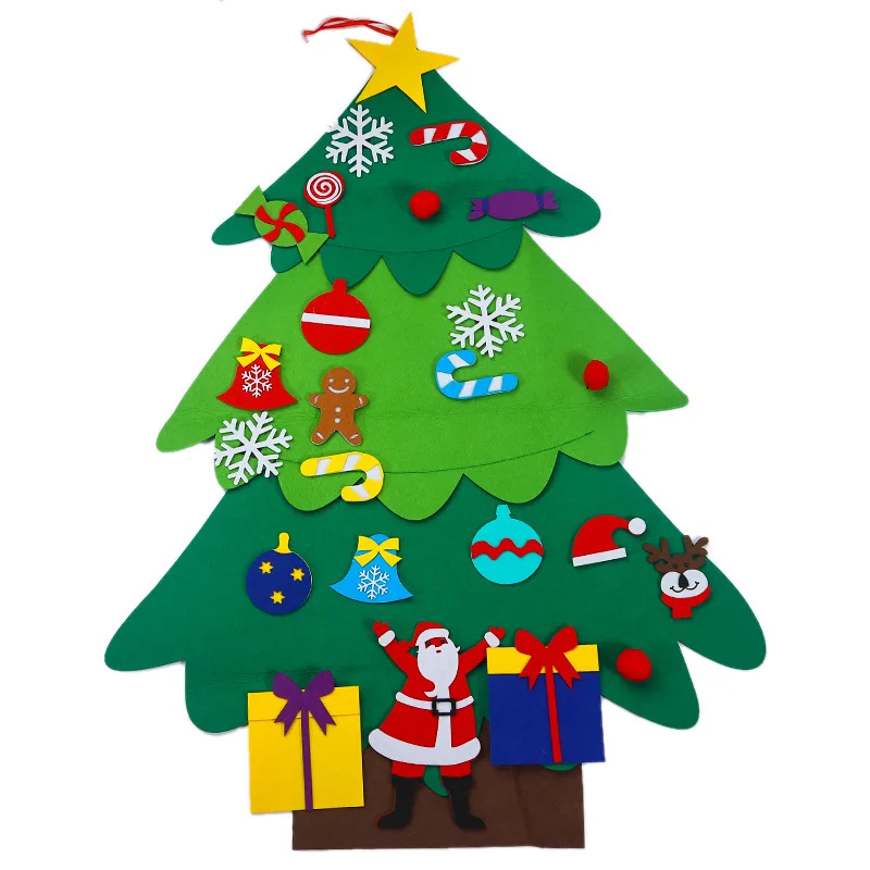 christmas decorations for home children's manual wisdom DIY three dimensional Christmas tree natal navidad decor gift Pendant |