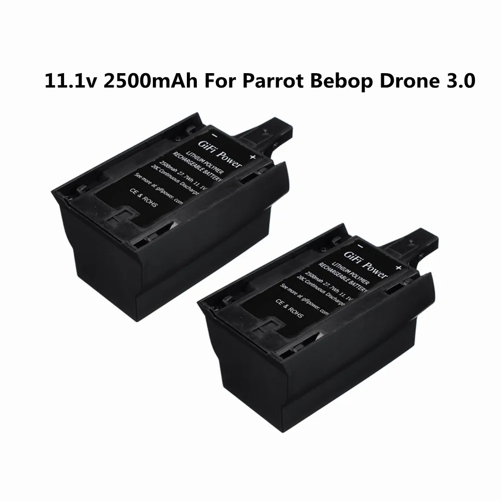 

11,1 В 2500 мАч для дрона Parrot Bebop 3,0 вертолет, запасная батарея Улучшенная литий-полимерная батарея, резервное копирование L50