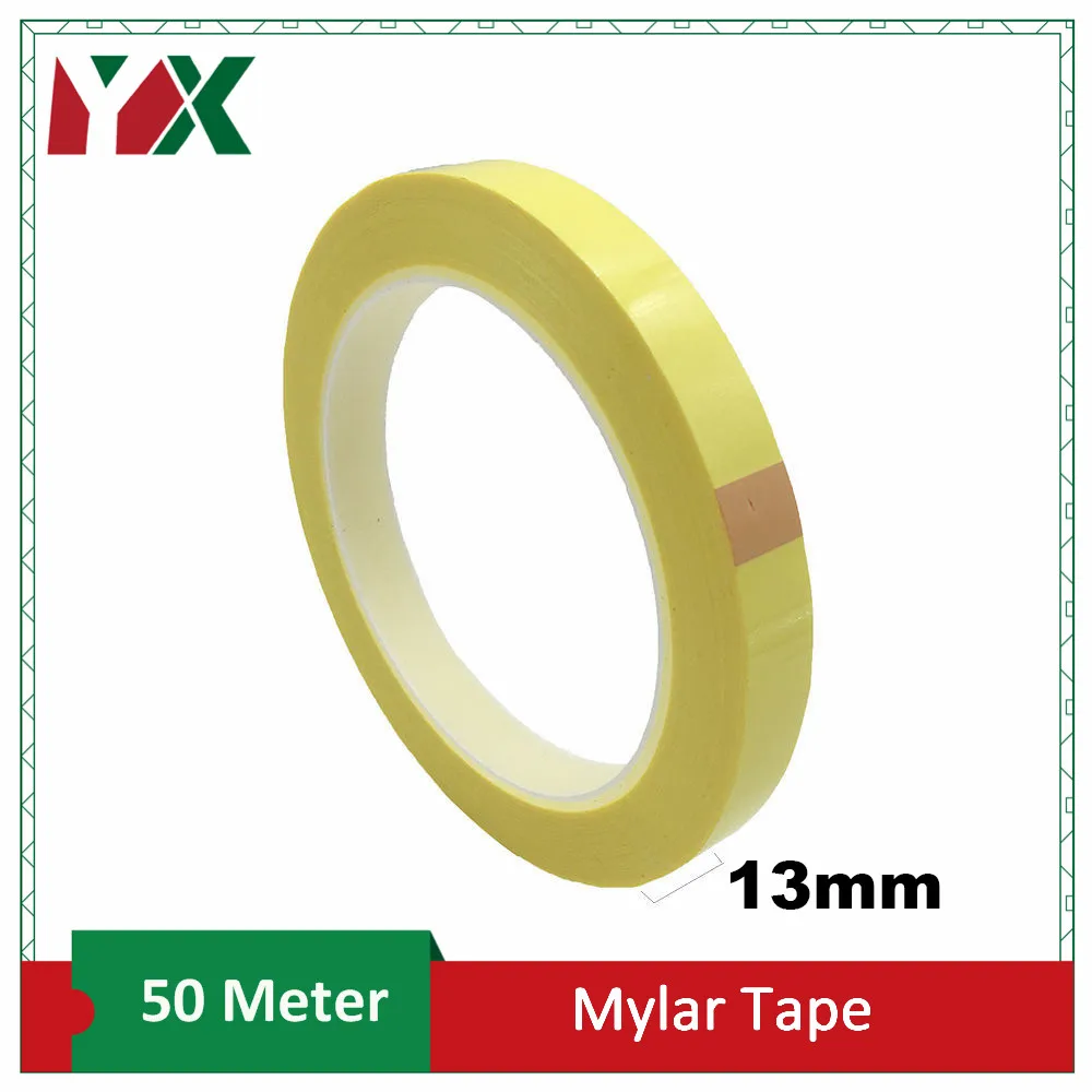 YX 13mm Adhesive Insulation Mylar Tape High Temp Withstanding for Transformer Motor Electrical