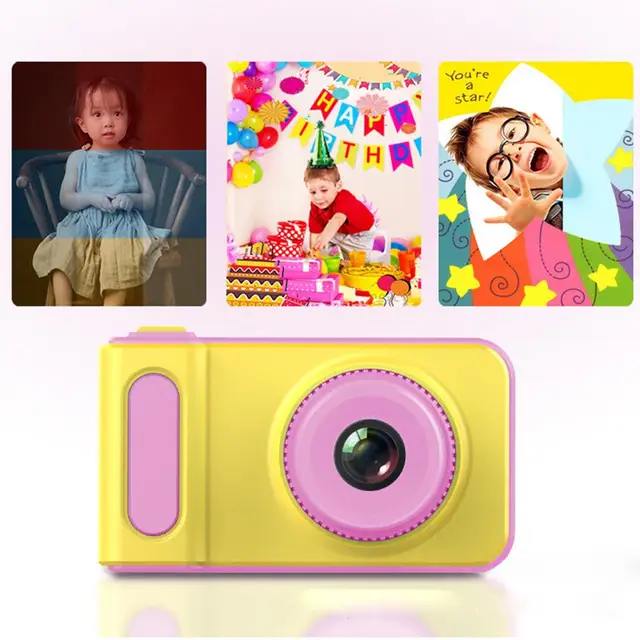 Cute Cartoon Mini 1080P Smart Kids Camera Digital Camera 2 Inch Creative Camera Toys Children Birthday Gift Toddler Toys camera 3