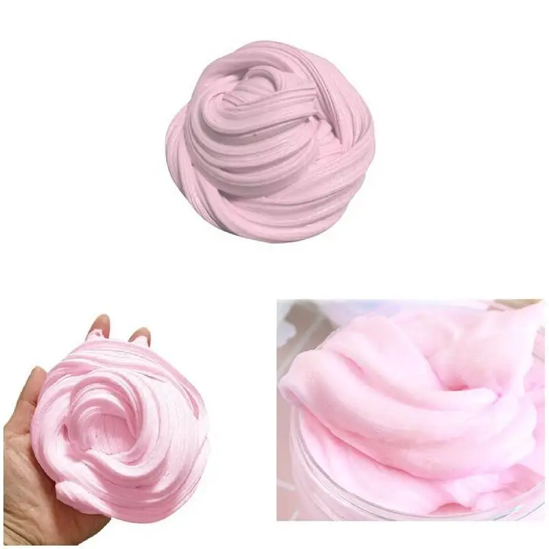 Candy Floss пушистый эластичный слизь глина грязевая безопасная моющаяся снятие стресса взрослые дети игрушки 60 мл AN88