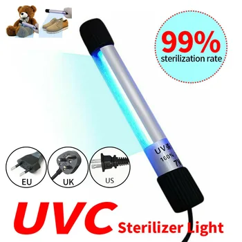 

Portable UV-C Light UV Lamp Home Travel Handheld Cleaning Wand US/EU/UK Plug UV Light Practical Brand New
