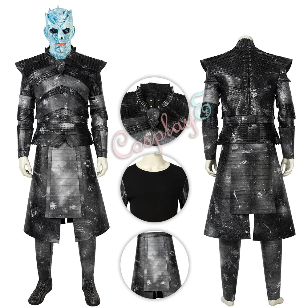 

Night King Costume Game of Thrones Season 8 Cosplay Deluxe Version Full Set