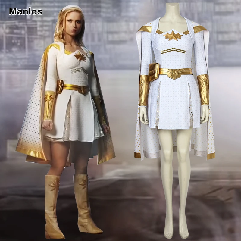 

The Boys Cospaly Starlight Annie January The Seven Costume Adult Halloween Costumes For Women Jumpsuit Dress Skirt Shoes Belt