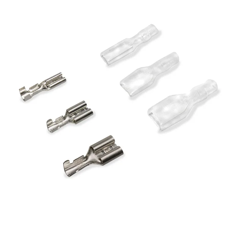 20 Sets 6.3/4.8/2.8mm Cold Pressed Terminal Connectors. Female/Male Terminal + Male/Female Insulation Sheath