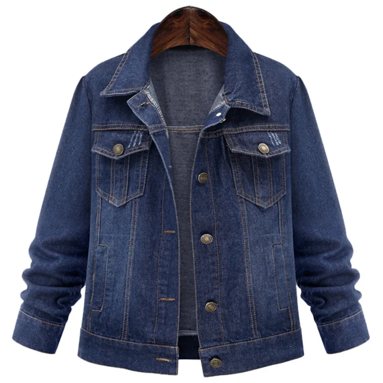 80% OFF Denim coat spring and autumn women's wear large size thin short denim jacket windbreaker coat women