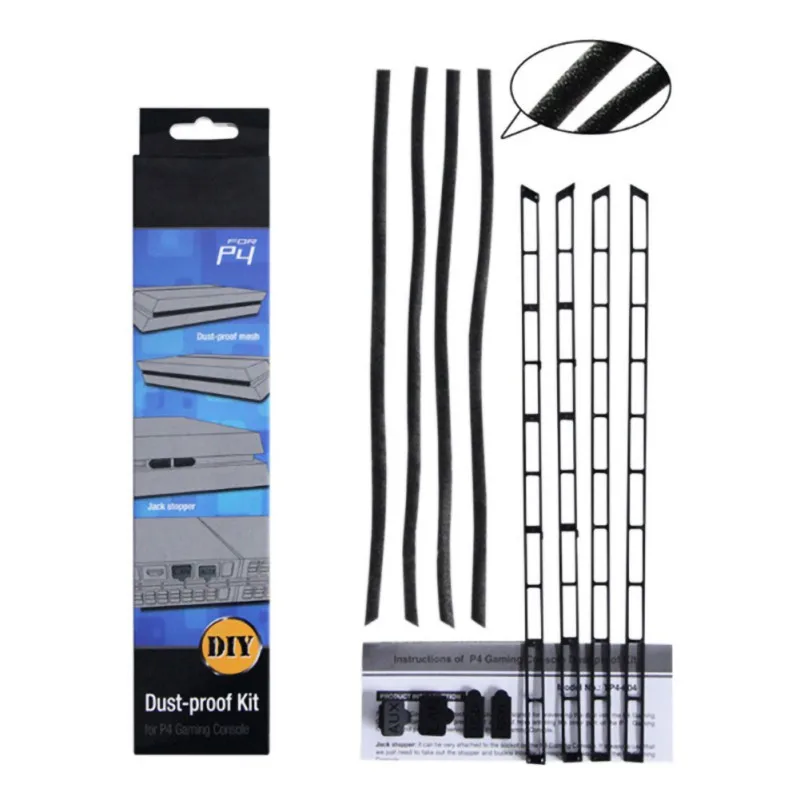 

Anti-Dust Protective Cover Case Silicone Stoppers Filter Mesh Plug Dust Proof Kit For PS4 Slim Gaming Console DIY Accessories