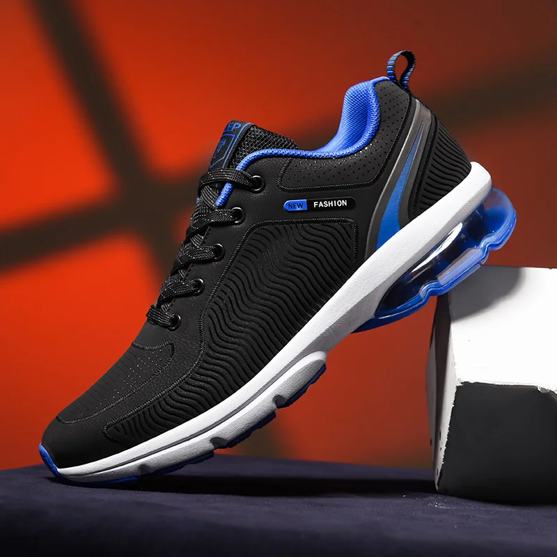 

VastWave Microfiber Emboss Punching Men Casual Shoes Air Cushion Leisure Man Shoe Light weight Men's Sneaker Sport Running Shoe