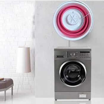 

Folding Washing Machine Ultrasonic Turbo Mini Washing Machine Mini Socks And Panties Cleaning Artifact