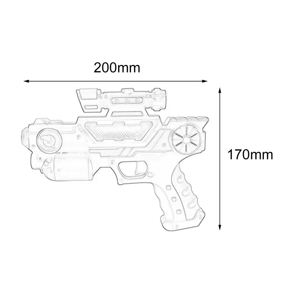 Игрушка для игр на открытом воздухе пистолет Электрический светящийся флэш-светильник музыка восемь видов изображения голосовой проекции пистолет игрушки как подарок игрушечное оружие