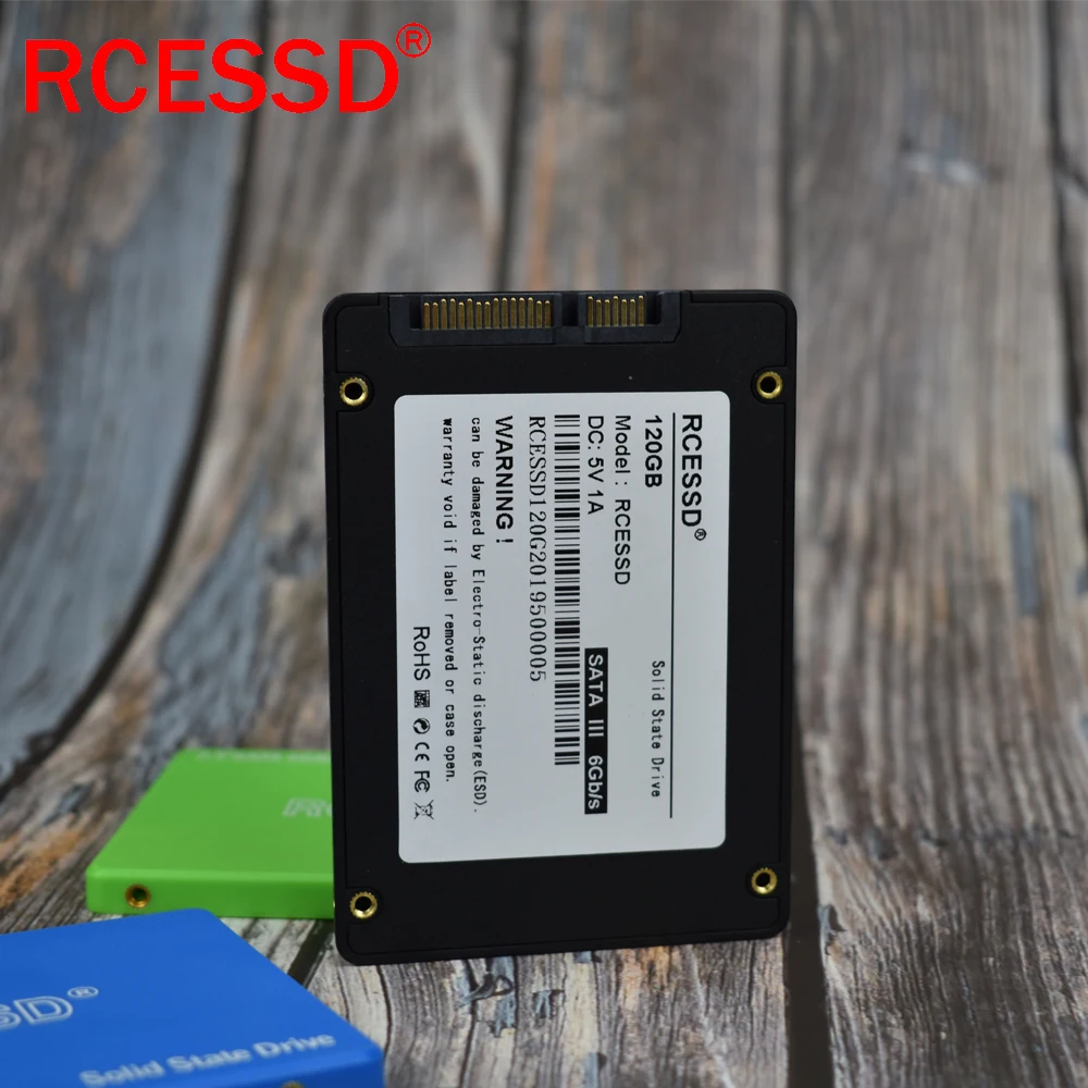 SSD накопитель RCESSD пластиковый 2 5/120/240/480 ГБ SATA III 3 ТБ|Внутренние твердотельные