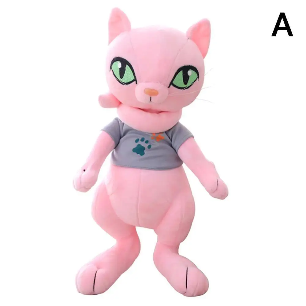 Kawaii Cats плюшевая игрушка Черная Розовая кукла-плюшевый Кот Мягкие Детские подарки на день рождения украшения вечерние - Цвет: PINK