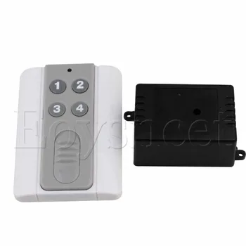 

433MHz 12V 4Keys Remote Control Switch w/ Base Door Opener 1CH 4Receiver