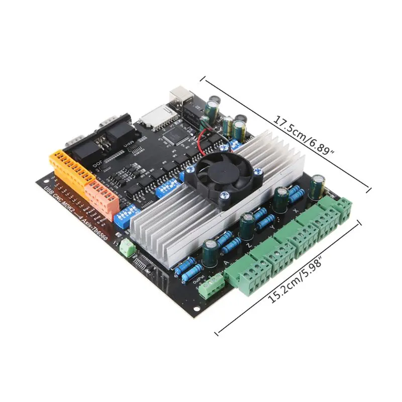 USB ЧПУ 4 оси Tb6560 шаговый двигатель драйвер платы 3.5A DC 24 В с MPG интерфейс для гравировки