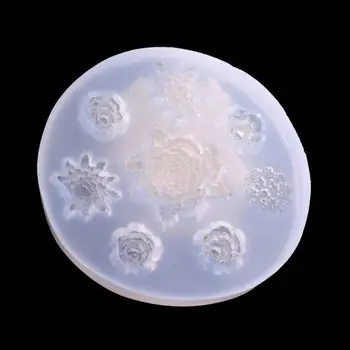 

Handmade Rose Flowers Silicone Resin Mold Jewelry Making Baking Craft Tools