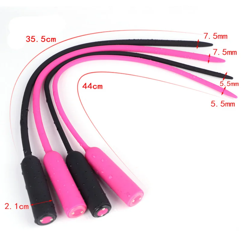 New Charging Horse Eye Urethral Stick 10-Frequency Vibrator Stimulation Penis Plug Male Masturbator Long Urethral Blockage