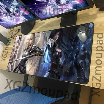 

XGZ Movie Angel Devil Custom Large Gaming Mouse Pad Exquisite Black Lock Edge Computer Keyboard Desk Mat Rubber Non-slip Xxl