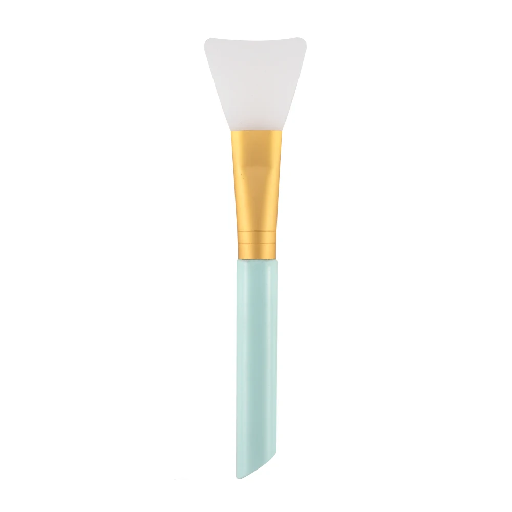 1PC Professional Silicone Facial Mask Brush Women DIY Mud Mixing Skin Care Beauty Makeup Brushes Face Mask Foundation Brush Tool - Handle Color: blue