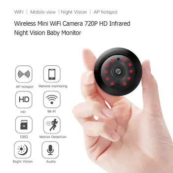 

Wireless Mini WiFi Camera 1080P HD Video Sensor Infrared Night Vision Motion Detection Camcorder Baby Monitor Home Security