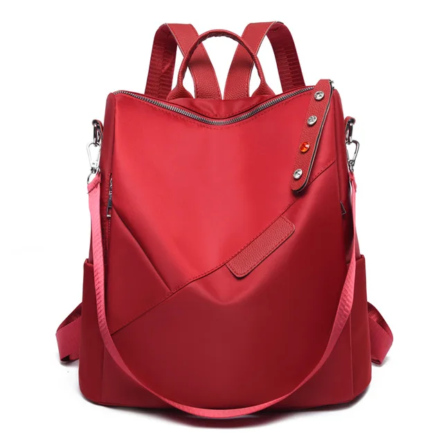 Бренд Оксфорд женский рюкзак модные женские дизайнерские сумки для девочек-подростков водонепроницаемый рюкзак для путешествий женская сумка bolsa feminina - Цвет: red