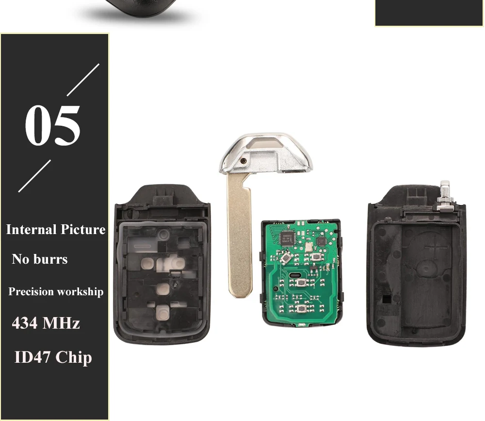 HITAG-3 astuto ID47 PCF7938 del bottone 433.92Mhz di chiave 4 dell'automobile di Keyforkess per l'automobile ibrida di Elysion di Honda Odyssey senza chiave andare 15 HITAG-3 astuto ID47 PCF7938 del bottone 433.92Mhz di chiave 4 dell'automobile di Keyforkess per l'automobile ibrida di Elysion di Honda Odyssey senza chiave andare - H2f810375ba1d4616aa326069ba5cdc74f