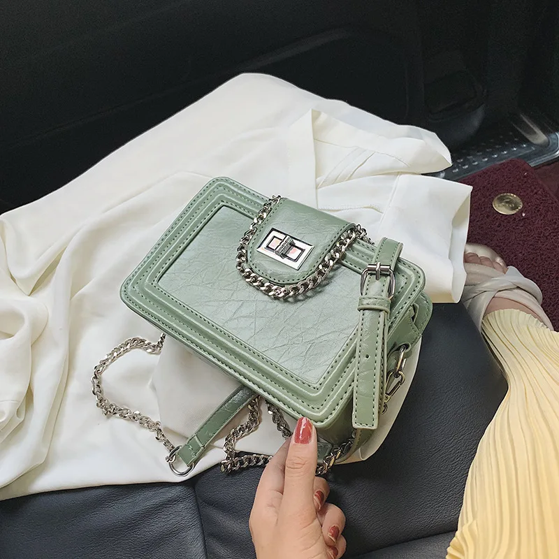 

Summer Small Bag Women's 2020 New Style Fashion Korean-style Versatile Textured Shoulder Bag Hipster GIRL'S Fashion Small Square