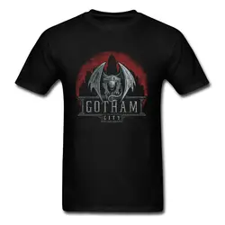 Футболка Gotham City Мужские футболки с Бэтменом gargostyle Of Gotham из хлопка с вырезом лодочкой мужские топы рубашка новое поступление футболка с