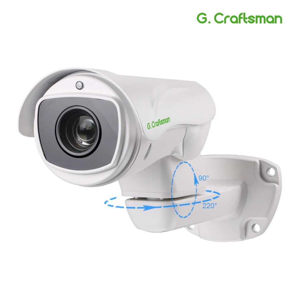 5.0MP 4.0MP POE 10X PTZ IP Camera H.265 Outdoor 5.1-55mm Optical Zoom IR 80M P2P CCTV Security Waterproof G.Craftsman